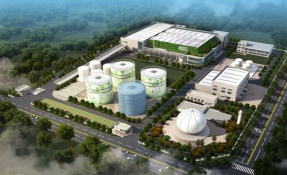 餐廚垃圾厭氧工藝設(shè)備現(xiàn)場